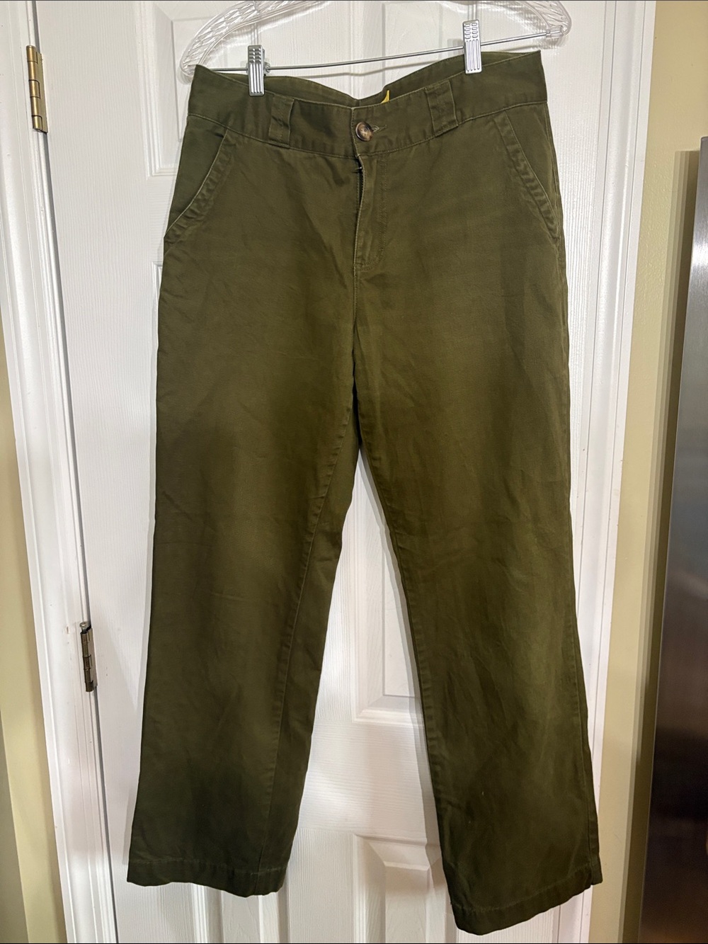 Cabela's Olive Green Straight-Leg Chinos